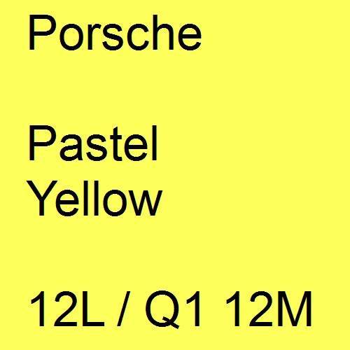 Porsche, Pastel Yellow, 12L / Q1 12M.
